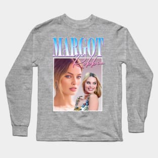 Margot Robbie Retro Design Long Sleeve T-Shirt